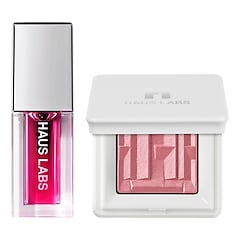 Mini Lip Oil + Highlighter Duo - Coffret maquillage lèvres et joues, HAUS LABS BY LADY GAGA