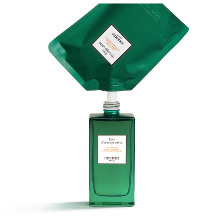 Eau d'orange verte Gel douche corps et cheveux 200ml rech