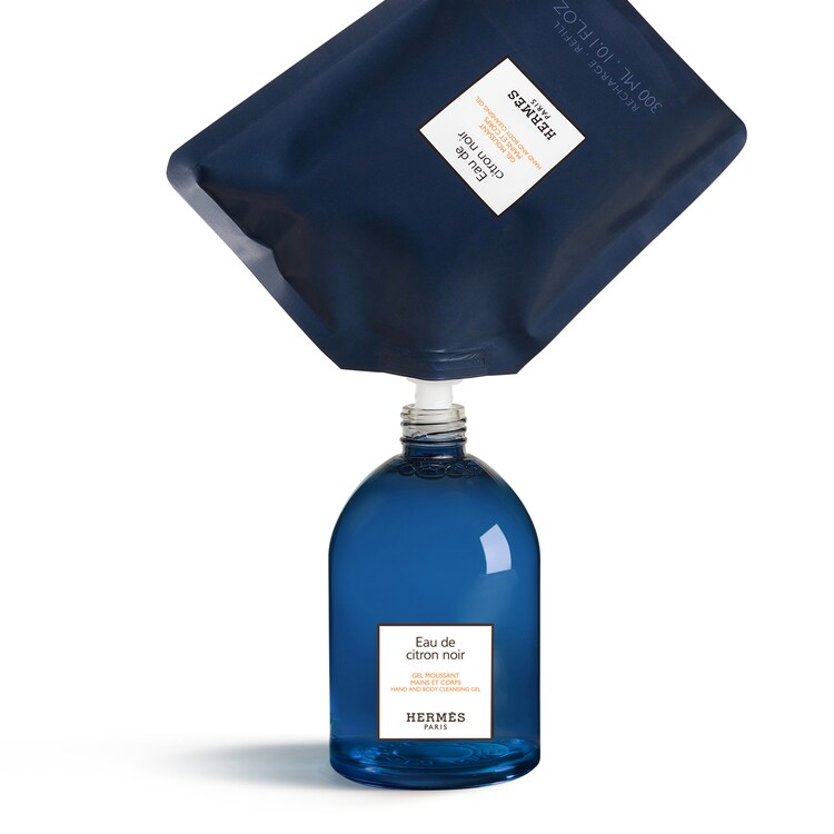 Eau de citron noir Gel moussant mains et corps Flacon 300ml