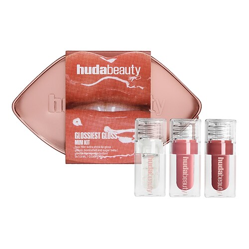 HUDA BEAUTY - Glossiest Gloss Trio – Sada pro líčení rtů