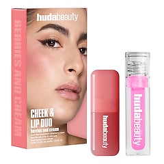 Cheek & Lip Duo Berries and Cream - Coffret Maquillage, HUDA BEAUTY