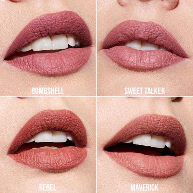 Pretty Grunge Liquid Matte Lip Quad - Coffret de rouges à lèvres liquides