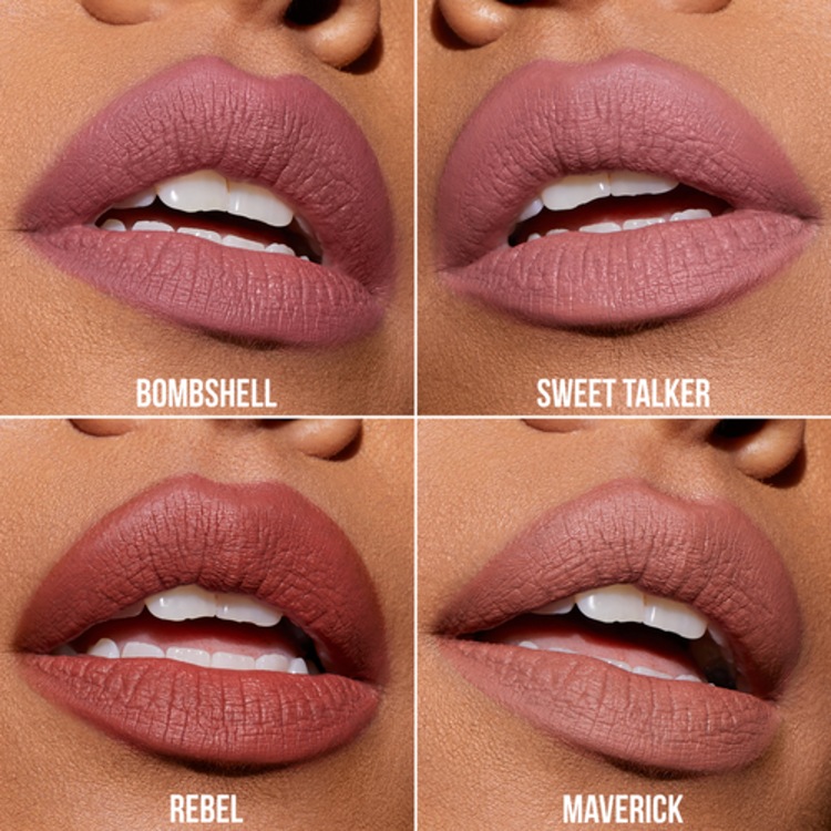 Pretty Grunge Liquid Matte Lip Quad - Coffret de rouges à lèvres liquides