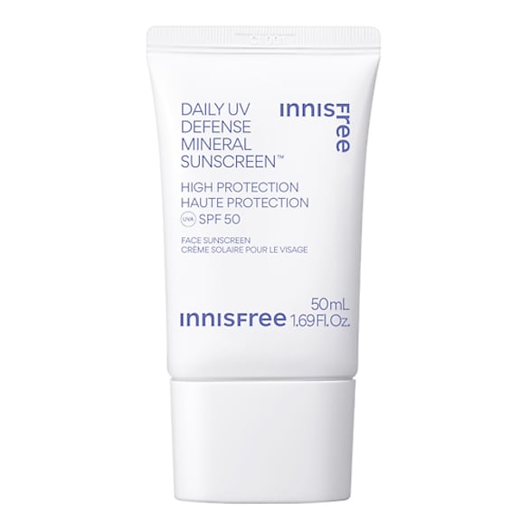 Mineralische Sonnencreme fürs Gesicht für den Alltag SPF 50 - UVA- / UVB-Schutz, INNISFREE