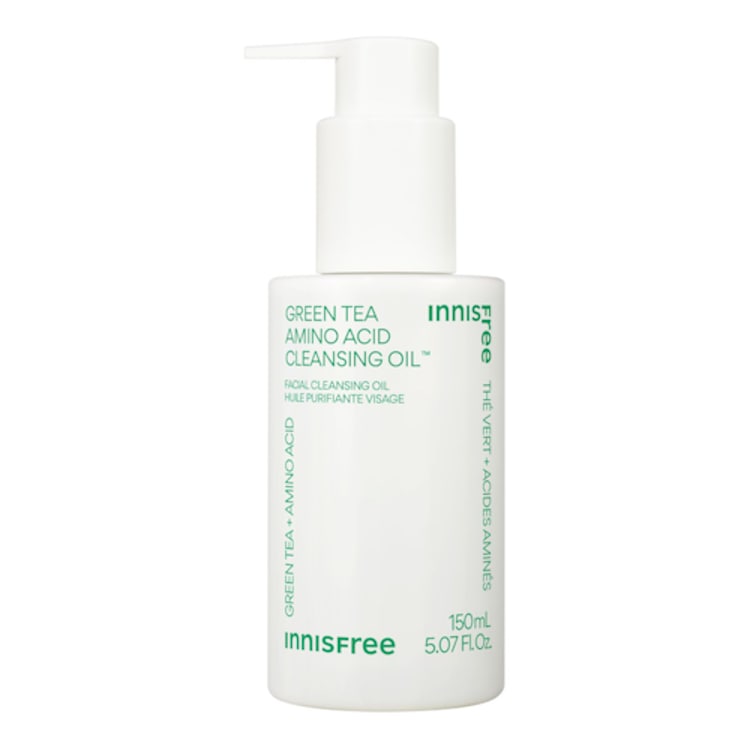 Huile Nettoyante Démaquillante Thé Vert et Acide Aminé - Nettoyant Visage