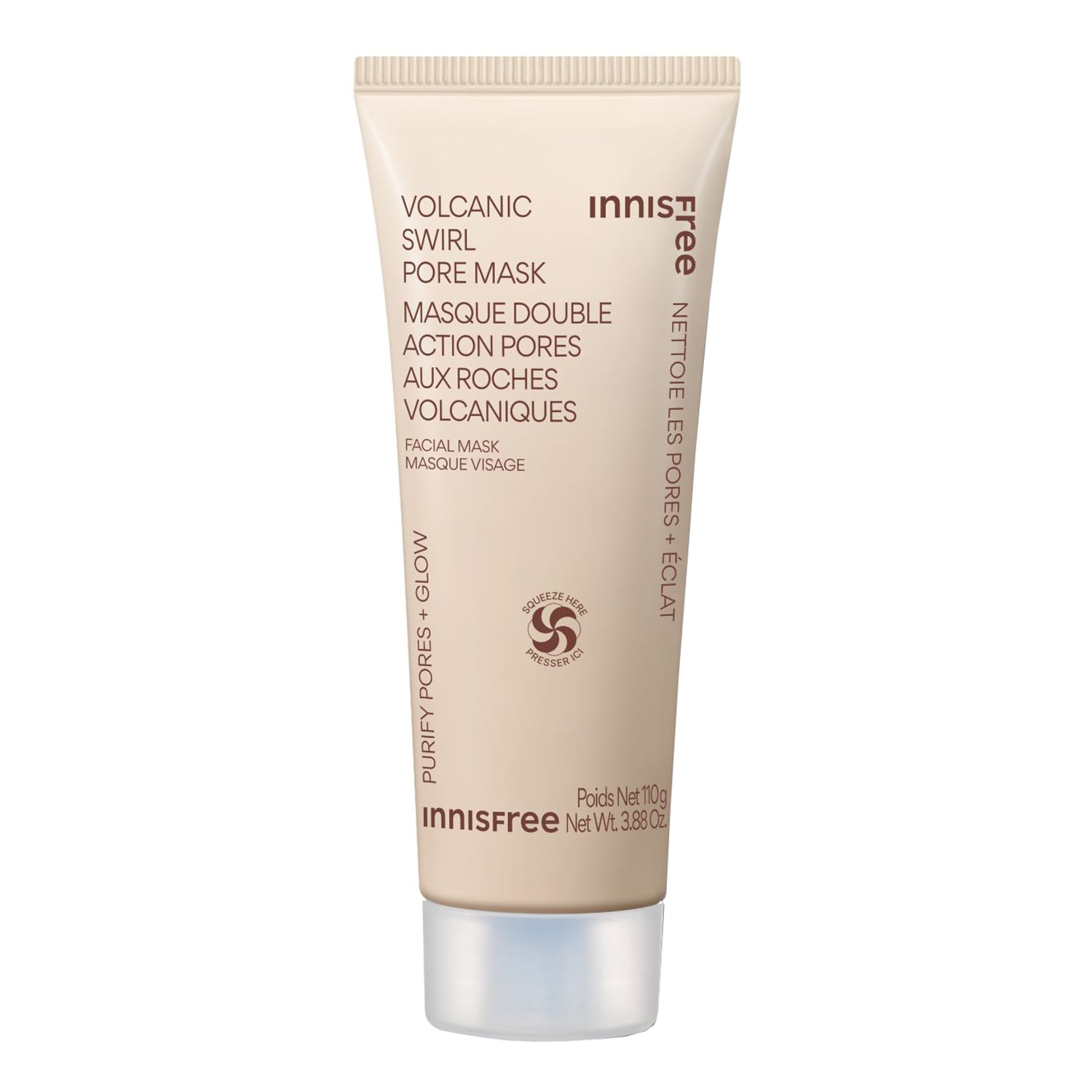 E-shop INNISFREE - Masque Double Action Pores Aux Roches Volcaniques – Maska pro redukci pórů