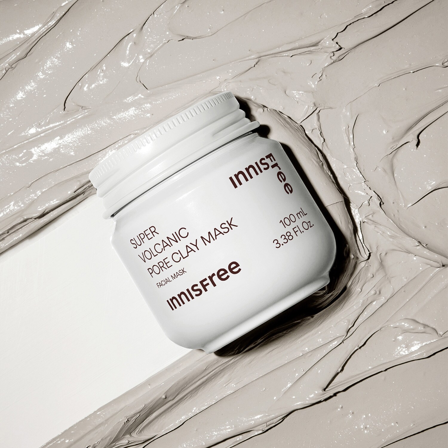 INNISFREE Masque à l'argile aux Roches Volcaniques et aux AHA - Masque Réducteur de Pores