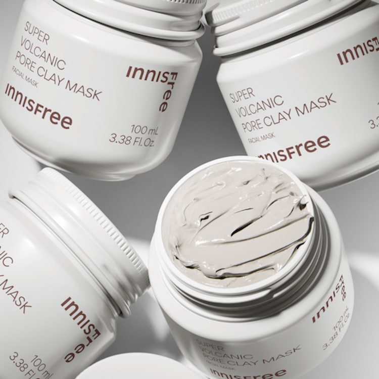 Masque à l'argile aux Roches Volcaniques et aux AHA - Masque Réducteur de Pores