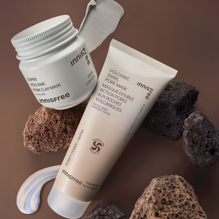 Masque Double Action Pores Aux Roches Volcaniques -  Masque Réducteur de Pores