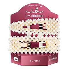 CLIPSTAR PREMIUM Just Pearlfect - Haarspangen, INVISIBOBBLE