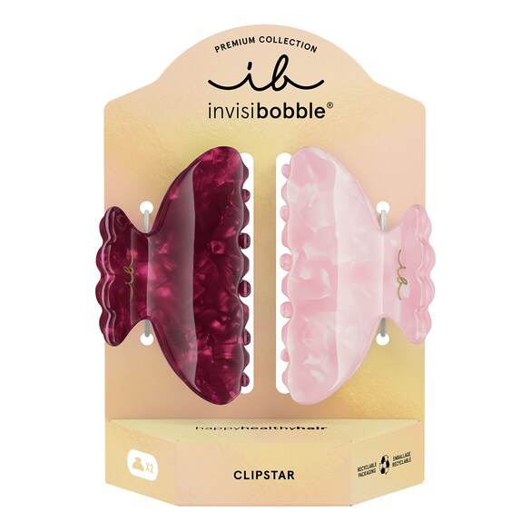 CLIPSTAR PREMIUM - İkili Mandal Toka Seti, INVISIBOBBLE