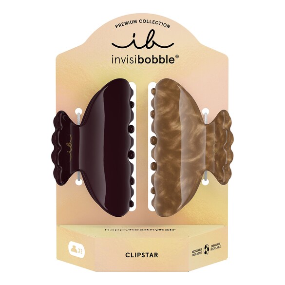 CLIPSTAR PREMIUM - İkili Mandal Toka Seti, INVISIBOBBLE