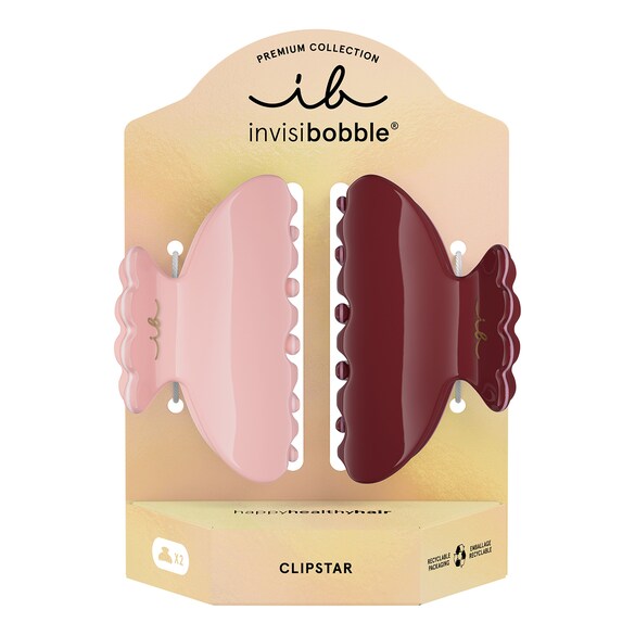 CLIPSTAR PREMIUM - Haarklammer-Duo, INVISIBOBBLE