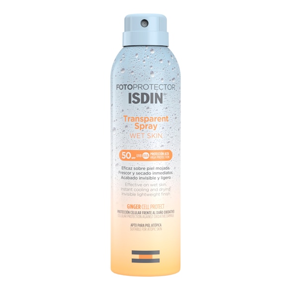 Fotoproteccion Wet Skin Transparent Spray SPF50+ - Protecci&oacute;n solar, Isdin
