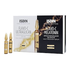 Flavo C Melatonin & Ultraglican - Rutina antioxidante para el día y la noche, Isdin
