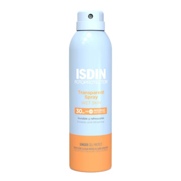 Protetor Solar em Spray Transparente Wet Skin SPF 50, Isdin