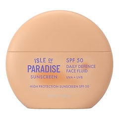 Sunscreen SPF 50 Face Fluid – Ochranný opalovací fluid na obličej s SPF50, ISLE OF PARADISE