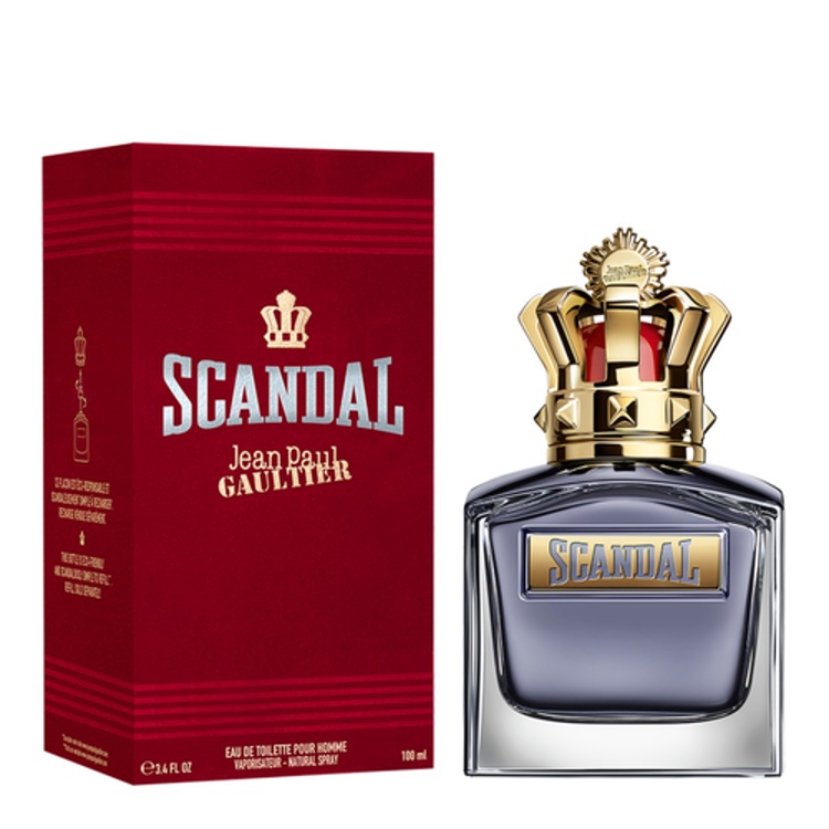 Scandal Pour Homme - Eau de Toilette Notes de Sauge, Fève Tonka et Vétiver