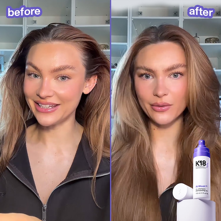 AirWash Dry Shampoo -  Shampooing sec réducteur de sébum et anti-odeurs