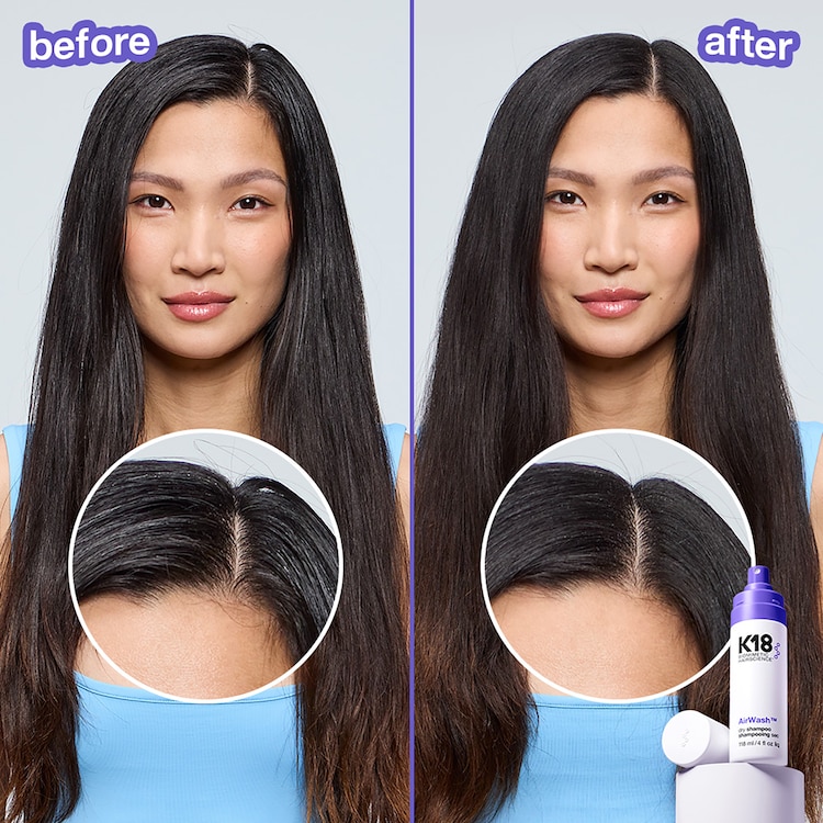 AirWash Dry Shampoo -  Shampooing sec réducteur de sébum et anti-odeurs