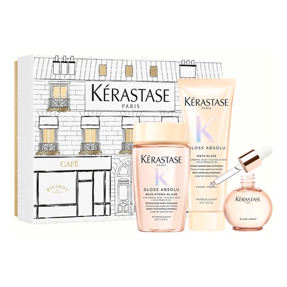 Gloss Absolu - Bain Hydra Glaze + Fondant Flash Glaze + Glaze Drops, KÉRASTASE