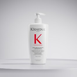 Première - Shampoing décalcifiant réparateur rechargeable pour cheveux abîmés