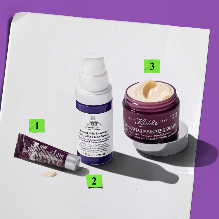 age-less experts - set siero anti-rughe, contorno occhi e crema viso