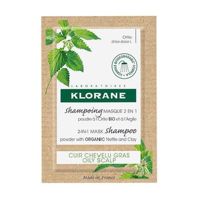 Shampoing masque à la poudre d'Ortie BIO - Shampoing pour Cuir chevelu gras