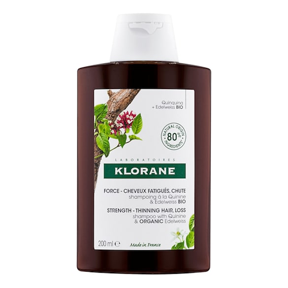 Shampoing force Quinine & Edelweiss BIO - Chute de cheveux, cheveux fatigués, KLORANE