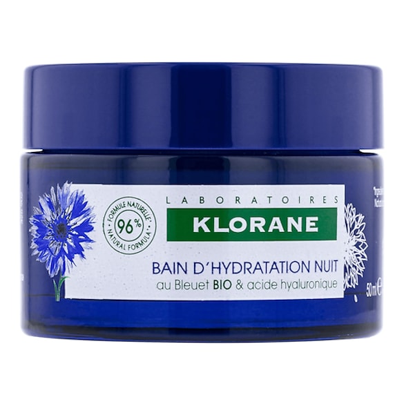 Bleuet - Bain d’Hydratation Nuit Au Bleuet BIO Et Acide Hyaluronique, KLORANE