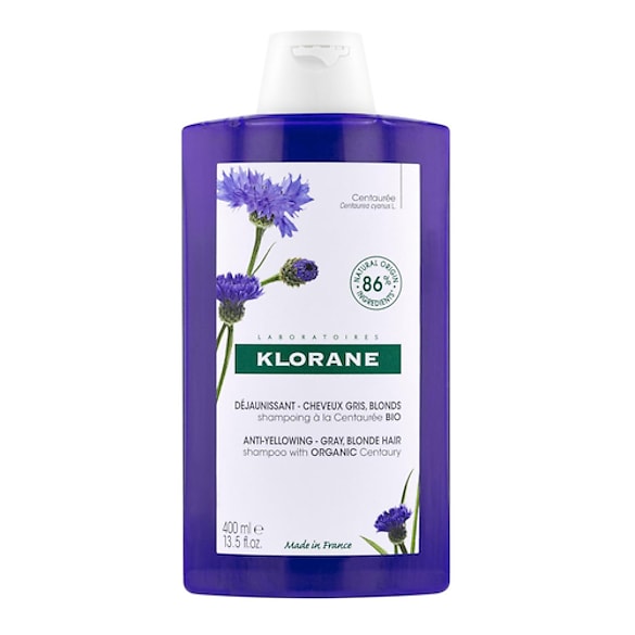 Capillaire - Shampoing Déjaunissant A La Centaurée BIO - Cheveux Gris, Blonds, KLORANE