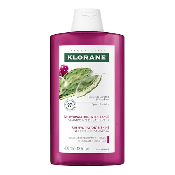 Figuier de Barbarie Shampooing désaltérant 72h Hydratation brillance, KLORANE