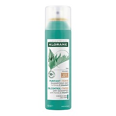 Shampoing sec séboréducteur à l'Ortie -Le teinté - Cheveux gras châtains à bruns, KLORANE