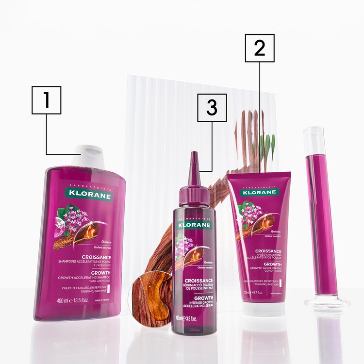 CROISSANCE - Shampoing accélérateur de pousse à l'adénosine et à la Quinine