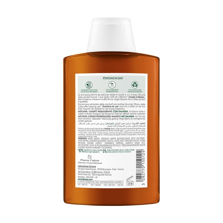 Capillaire - Shampoing Rééquilibrant Au Galanga - Antipelliculaire