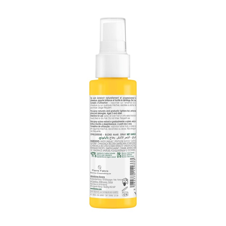 Capillaire - Spray à la Camomille - Illumine - Cheveux Blonds
