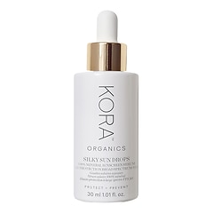 Silky Sun Drops 100% Mineral Sunscreen - Siero viso SPF 30, KORA ORGANICS