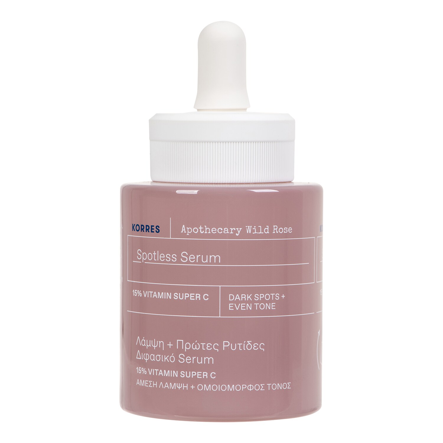 KORRES - Korres Wild Rose - Dvoufázový rozjasňující Booster s 15% Vitaminem C