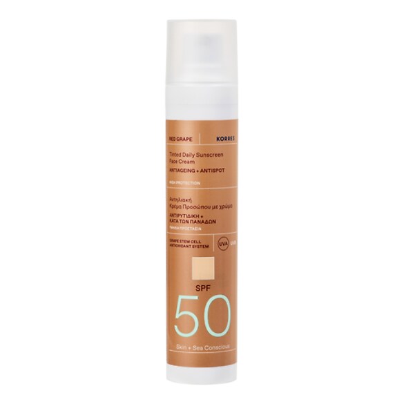 RED GRAPE - Koloryzujący krem ochronny do twarzy SPF50, KORRES