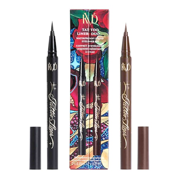 Tattoo Liner Duo Waterproof – Zestaw 2 eyelinerów w płynie, KVD Beauty