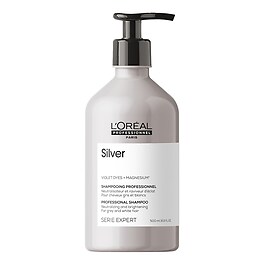 Silver - Çok açık sarı, gri ve beyaz saçlar için renk dengeleyici mor şampuan 
