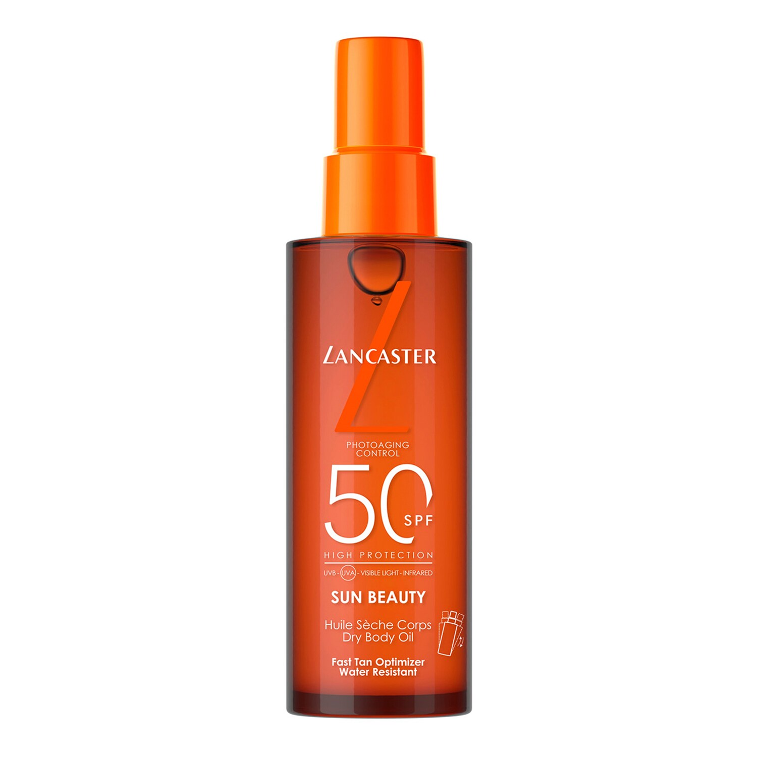 LANCASTER - SUN BEAUTY - Suchý olej ve spreji na opalování SPF 50