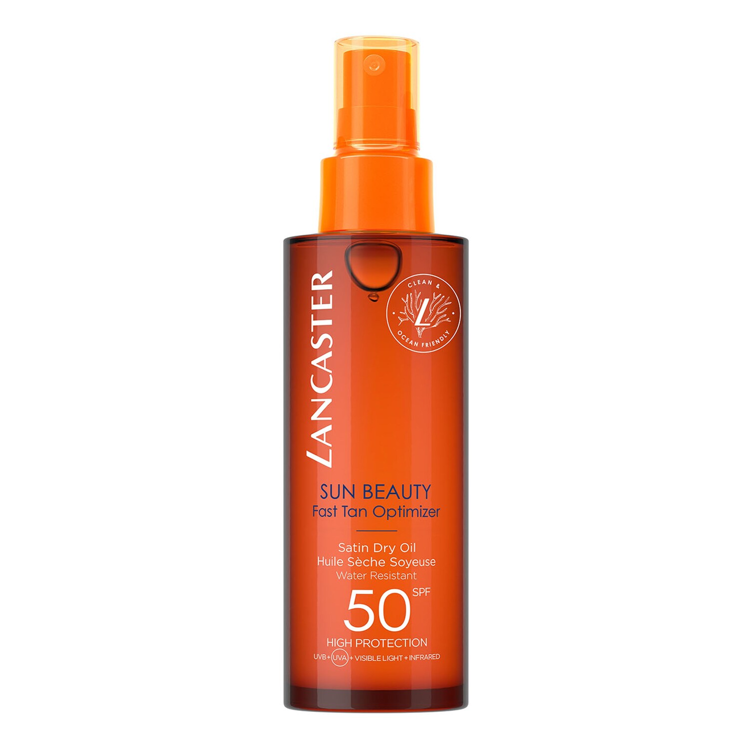 LANCASTER - SUN BEAUTY - Suchý olej ve spreji na opalování SPF 50