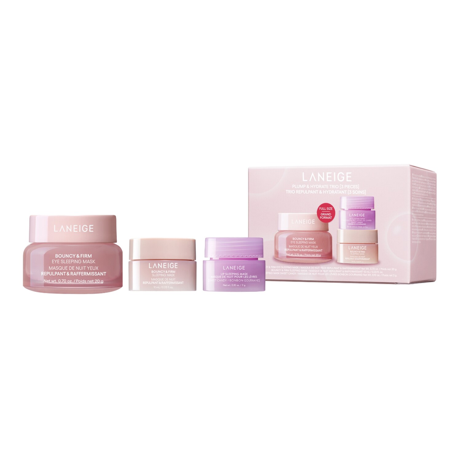 LANEIGE - Plump & Hydrate Trio Bouncy & Firm – Sada péče o obličej
