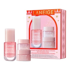 Bouncy & Firm Mini Skin Treats - Zestaw miniproduktów ujędrniających, LANEIGE