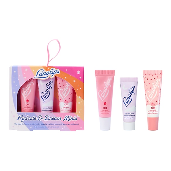 Lanolips Hydrate & Dream - Najlepszy zestaw balsamów do ust w formacie mini, LANOLIPS