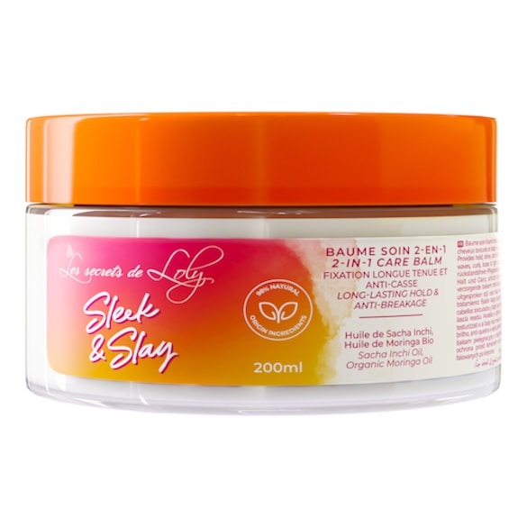 Sleek & Slay - B&aacute;lsamo de tratamiento 2 en 1 de larga duraci&oacute;n y antirrotura, Les Secrets de Loly