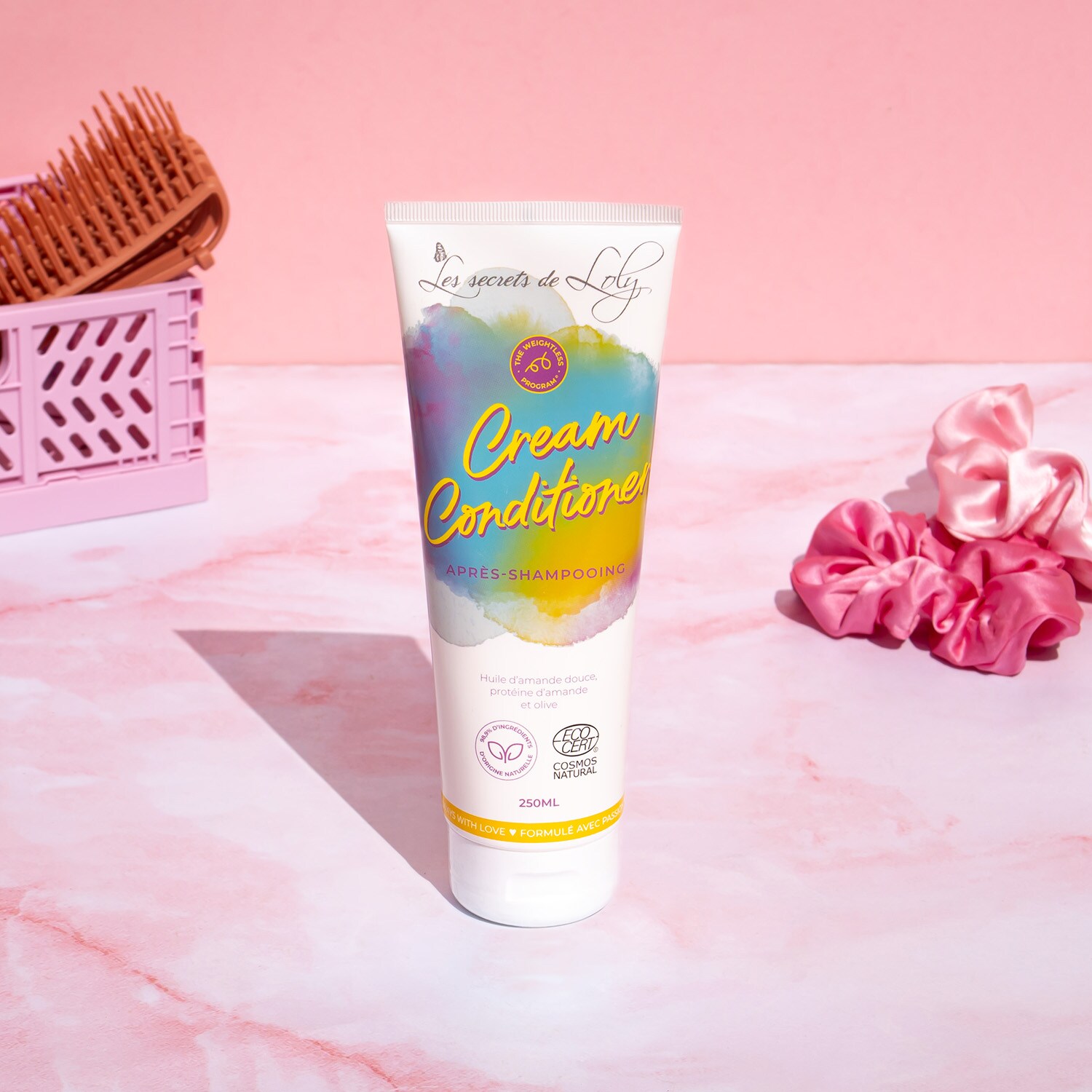 Revitalisant (Cream Conditioner) Les Secrets De Loly - 1 Litre - Pour Cheveux Bouclés Et Cassants