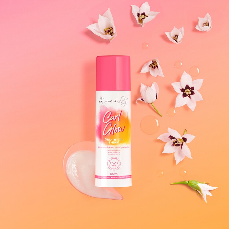 Curl glow - Gel-in-oil sérum de acabado multiprotección