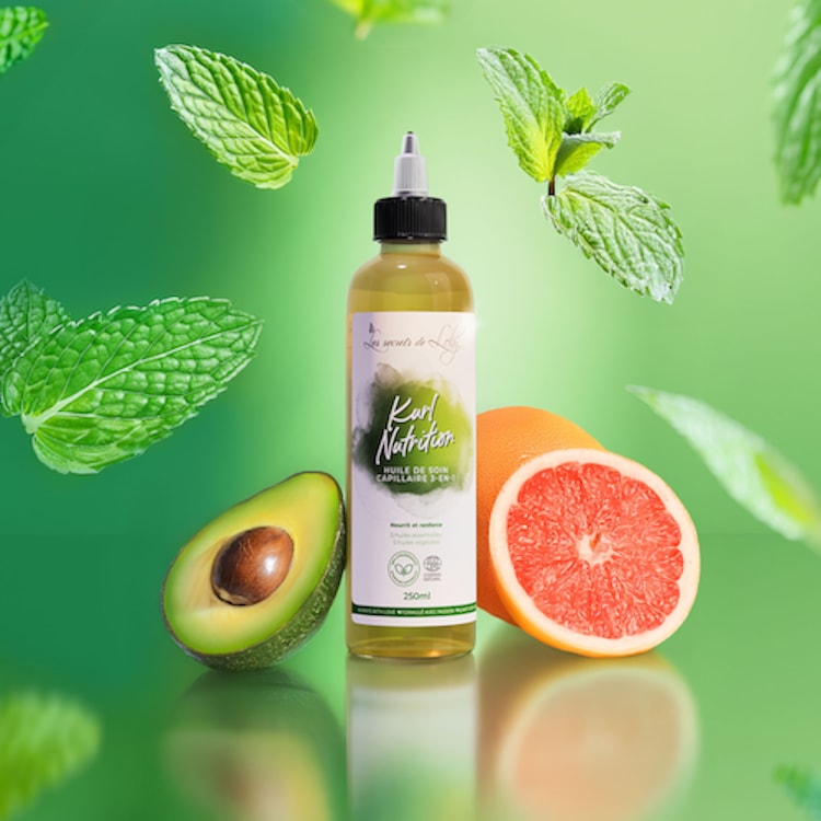 Kurl Nutrition - Huile de soin capillaire 3-en-1